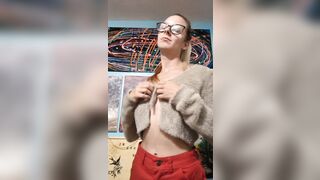 Titty Play In Fuzzy Top