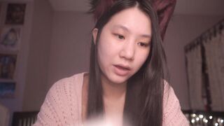 Cute Asian Girl Kitty Cat Cosplay ASMR - read with me onii-chan! - Ezra 9-10
