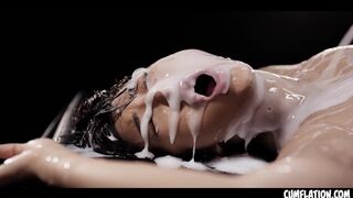 Emiri Momota Cumflation - Asian Babe Taking Load After Load Of Cum Inside Her Pussy And Belly FULL