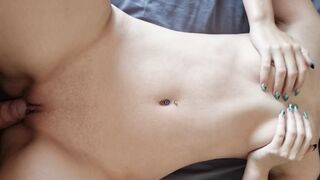 freshly shaven teen pussy gets fucked