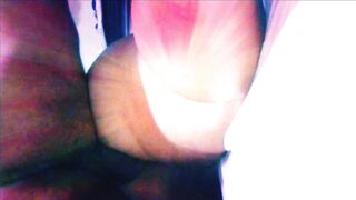 Reverse cowgirl on big dick. She rolls deliciously