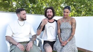 Sex goddess Valeria Del Rio and two inexperienced guys. Guess what's gonna happen?