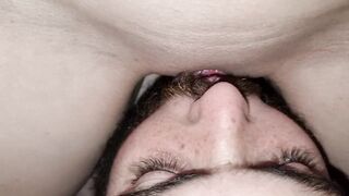 Eating teen pussy for breakfast