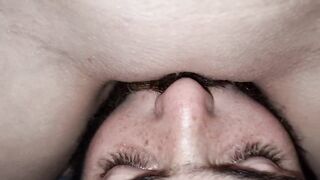 Eating teen pussy for breakfast