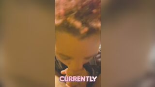 Ebony eating dick