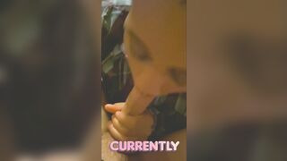 Ebony eating dick