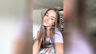 Teen cutie pleases old dick with her tongue