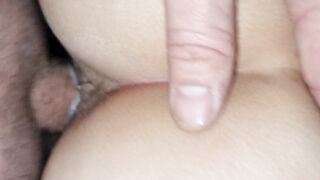 Doggy fuck with creaming petite teen tinder date