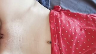 Beautiful teen in red shirt from mall fucks me