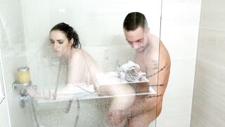 Horny Alina fucked in the shower