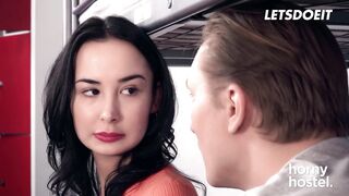 Freya Dee Plays With A Huge Cock - HORNY HOSTEL