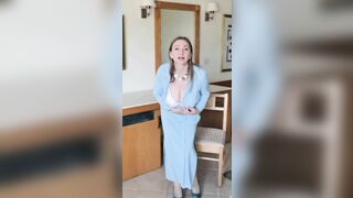 Dancing Diva: Busty Granny MariaOld’s Chic Moves Braless