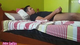 A very hot soldier comes to my room and I make him taste my vagina, I enjoy it very much