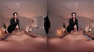 Erotic massage with big tits, oil and Simon Kitten