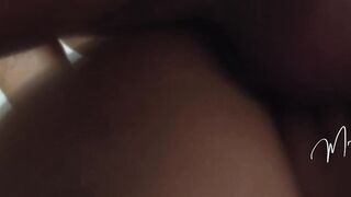 MILF gets fucked and gets cum on her veiny tits with big nipples