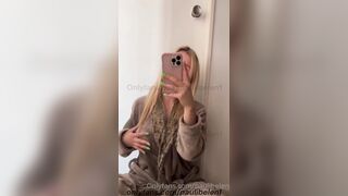 Busty blonde is playful and wants to masturbate