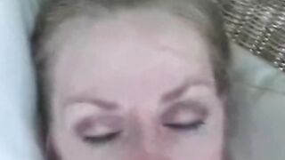 Mature MILF Gets a Messy Facial